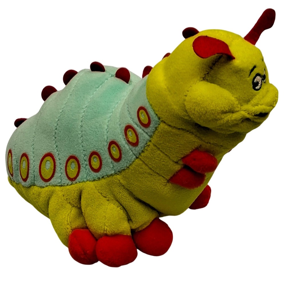 Vintage Walt Disney Pixar A Bugs Life Heimlich Caterpillar 8" Bean Bag Plush - Picture 1 of 9